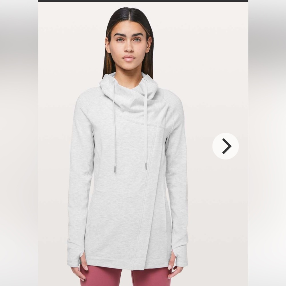 Lululemon Coast Easy Wrap Heathered Core Ultra Light Grey Size 8